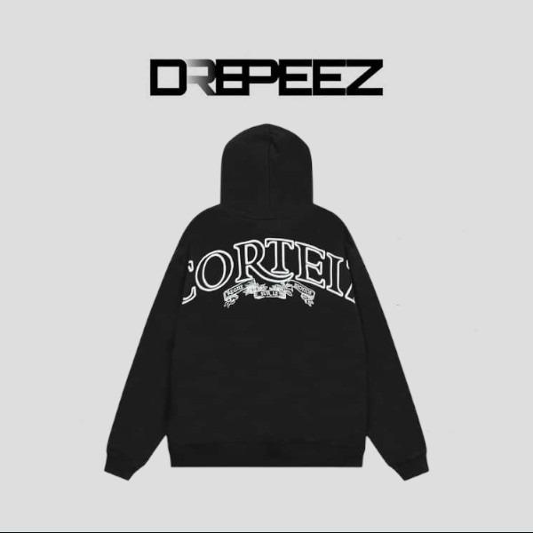 corteiz zip up black