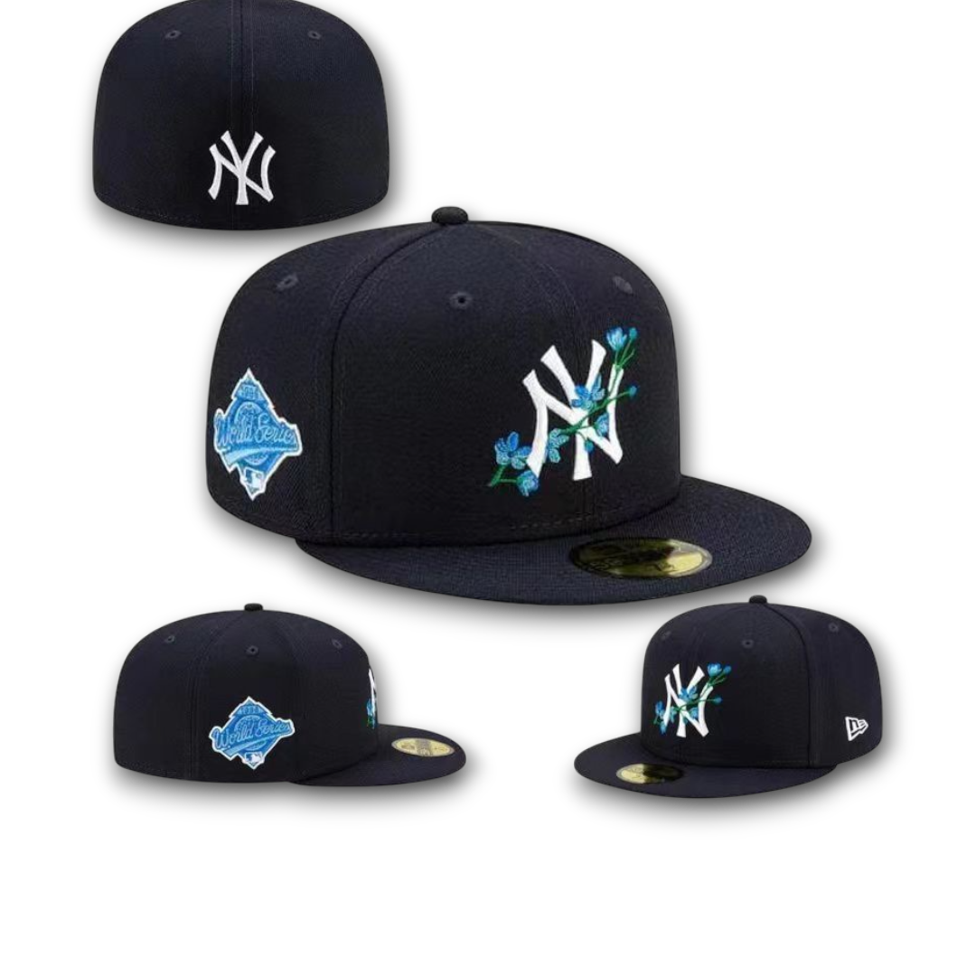 Men's New York Yankees New Era Navy Bloom Side Patch 59FIFTY