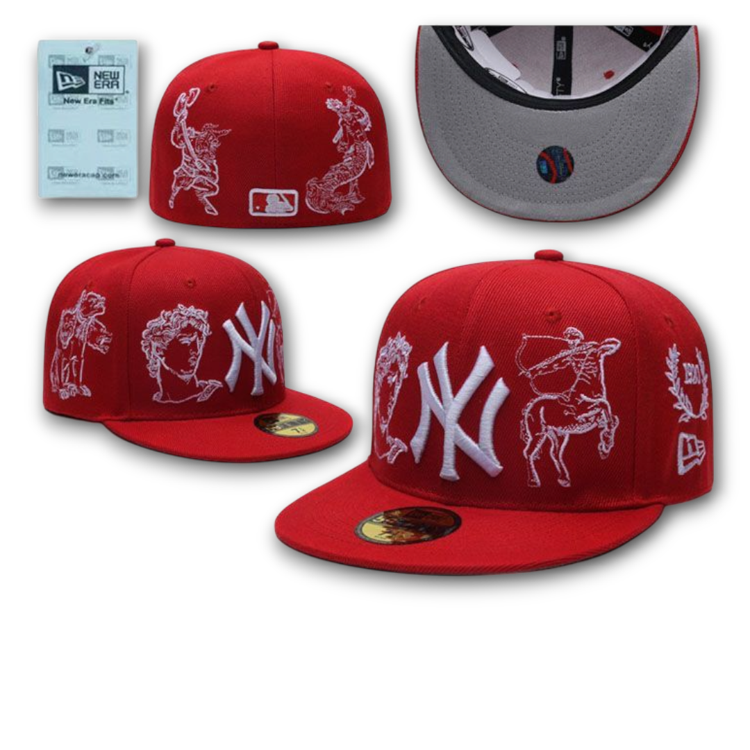 Red New York Yankees Gray Bottom Hummingbird City Art