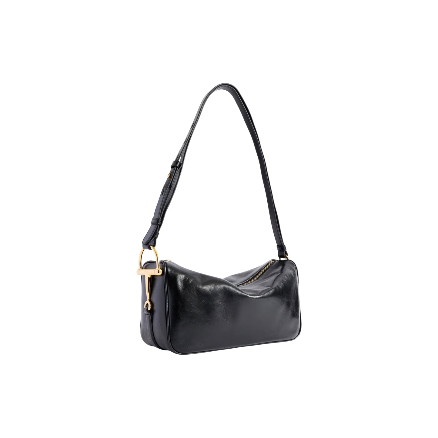 Gucci Half Horsebit medium shoulder bag in black leather