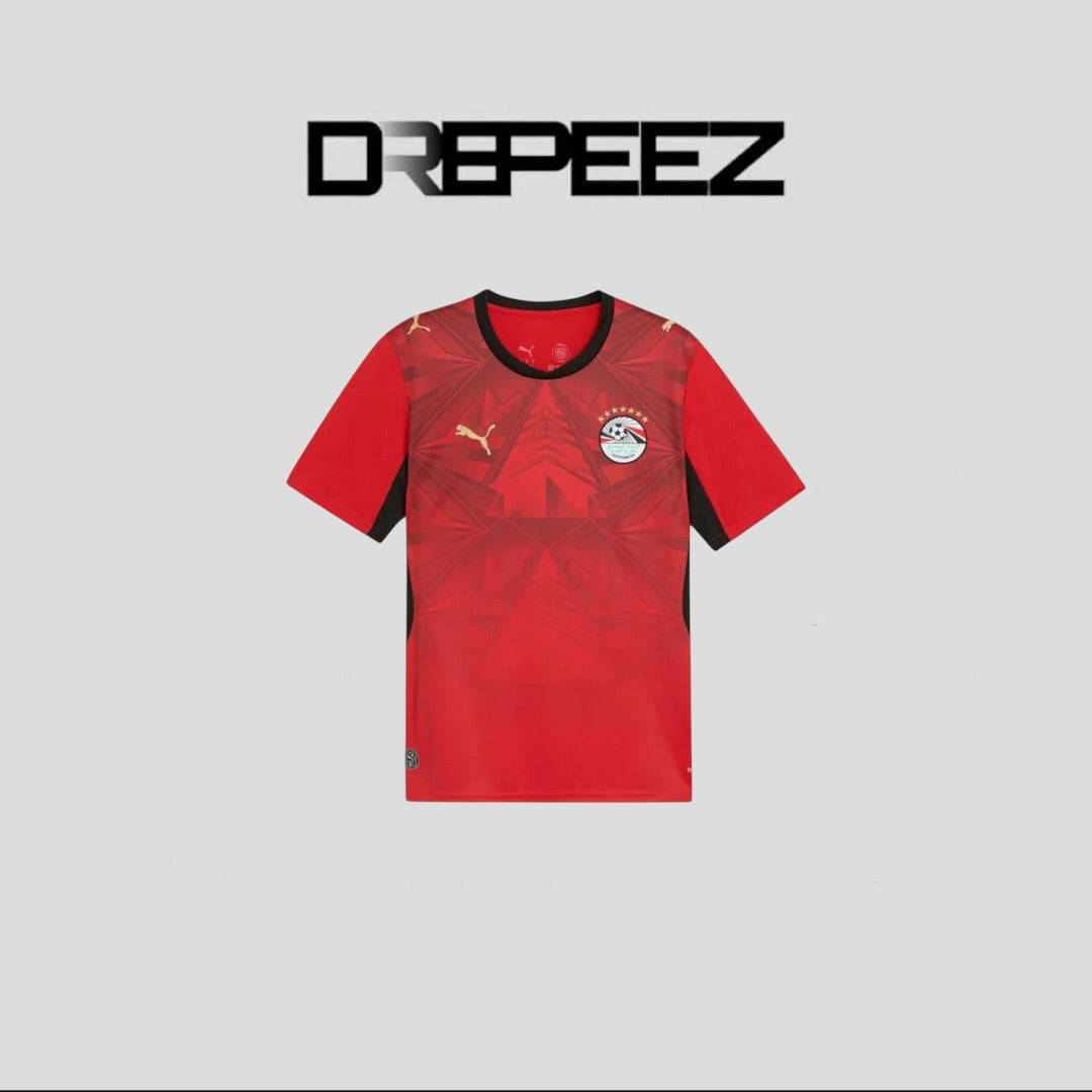 PUMA Men's Egypt Home Replica Football Jersey Red