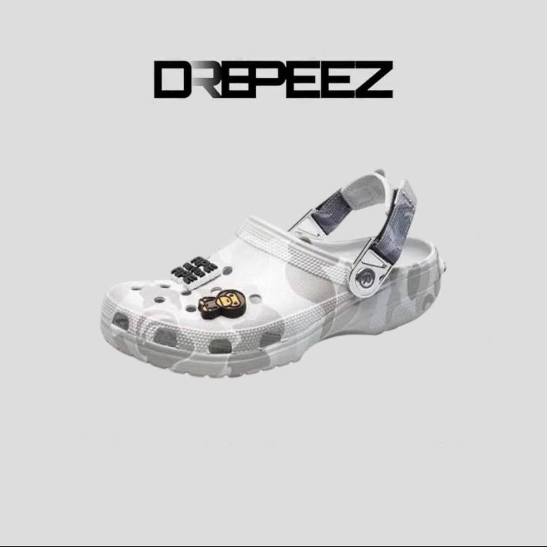 bathing ape crocs