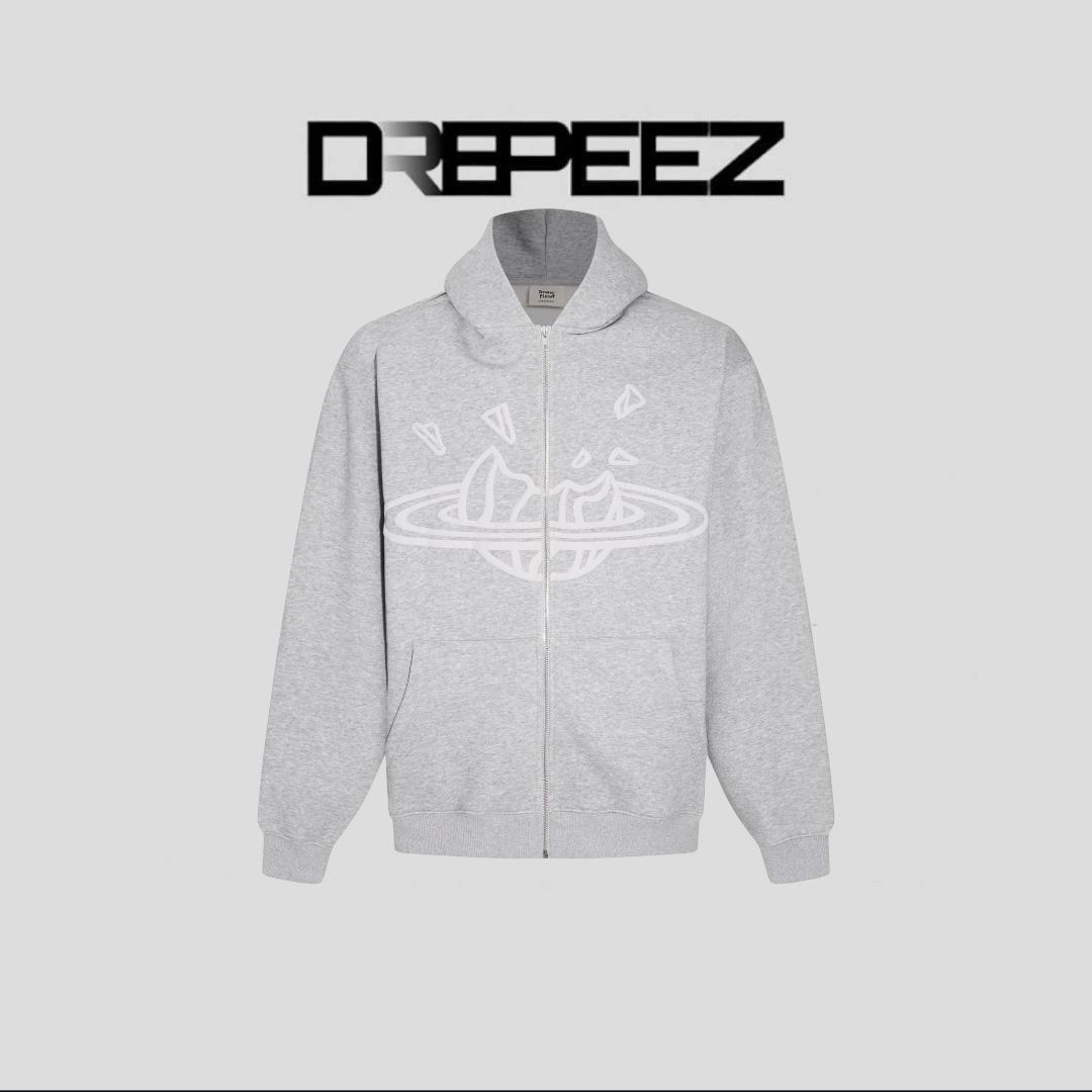 BROKEN PLANET ZIP UP AND PANTS SET GREY