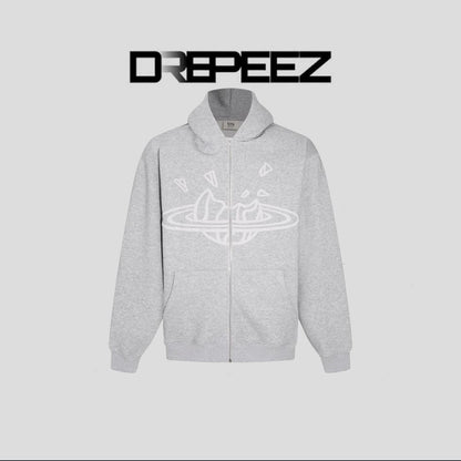 BROKEN PLANET ZIP UP AND PANTS SET GREY