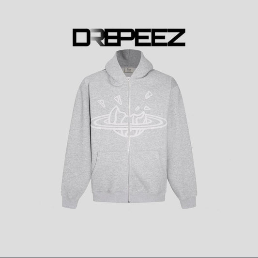 BROKEN PLANET ZIP UP AND PANTS SET GREY