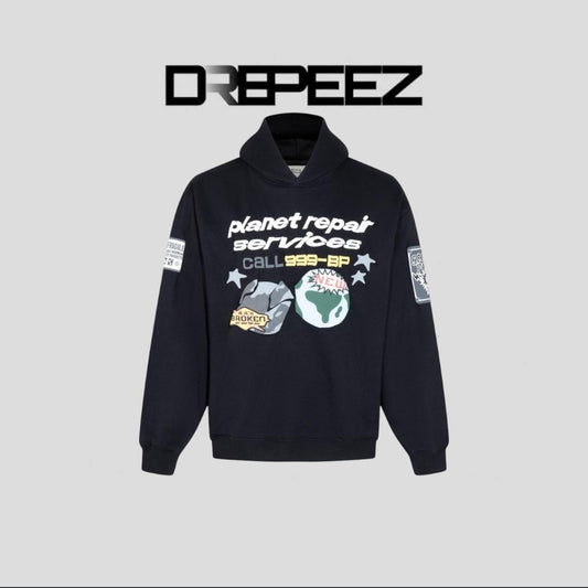 BROKEN PLANET logo-print Hoodie