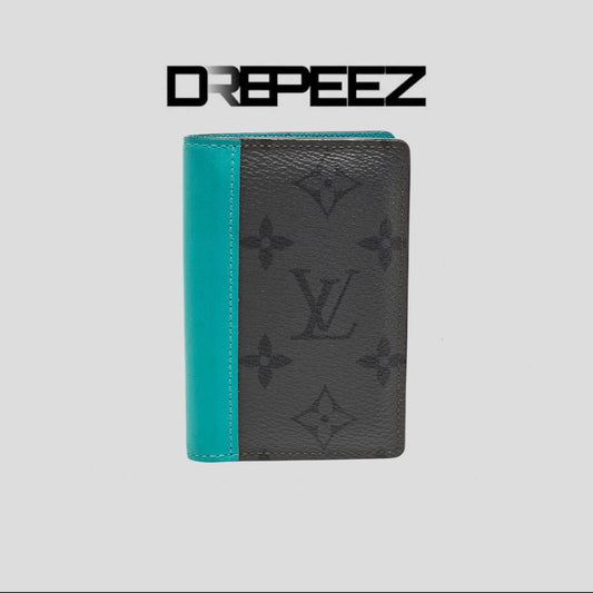 Louis Vuitton Turquoise Leather and Monogram Eclipse
