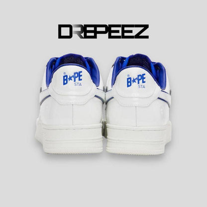 Bape Sta Patent Leather White Blue