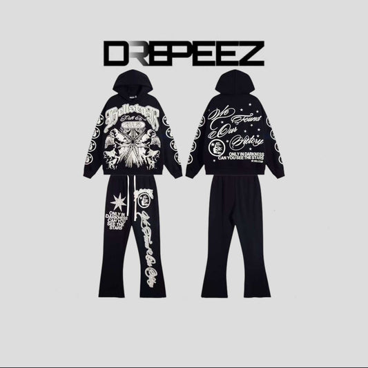 Hellstar Flare Broek Hoodie Set