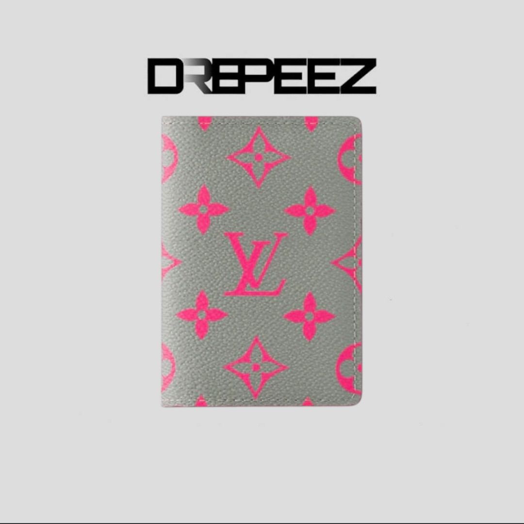 Louis Vuitton Grey/Pink Monogram Glow Pocket Organizer
