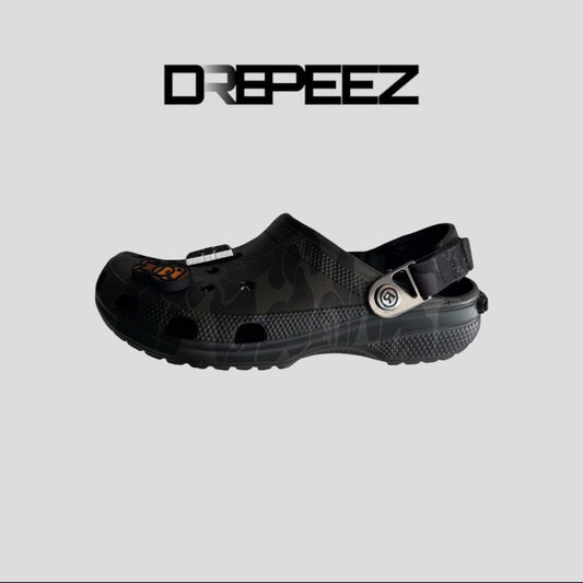 bathing ape crocs black