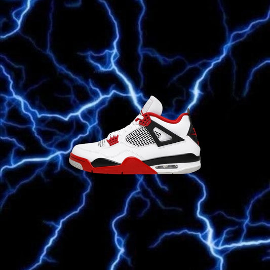 fire red jordan 4