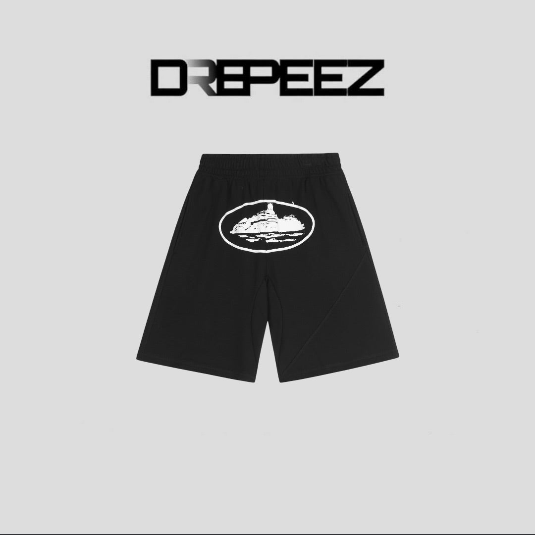 Corteiz OG Alcatraz Shorts Black