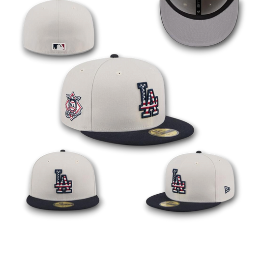 New Era Men's Black Los Angeles Dodgers 2024 Fourth of July