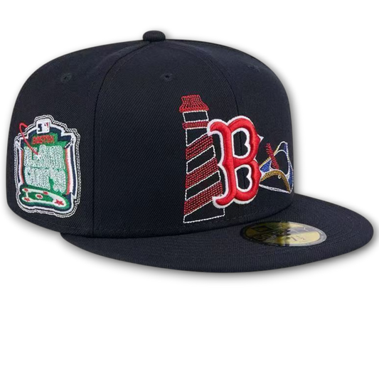 Boston Red Sox New Era State Stitch 59FIFTY Fitted Hat