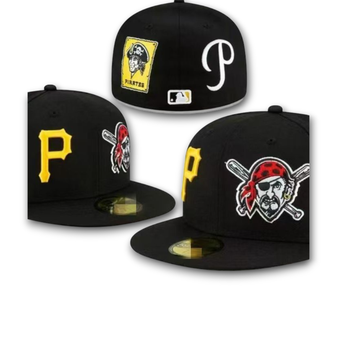 Men's Pittsburgh Pirates New Era Black Patch Pride 59FIFTY