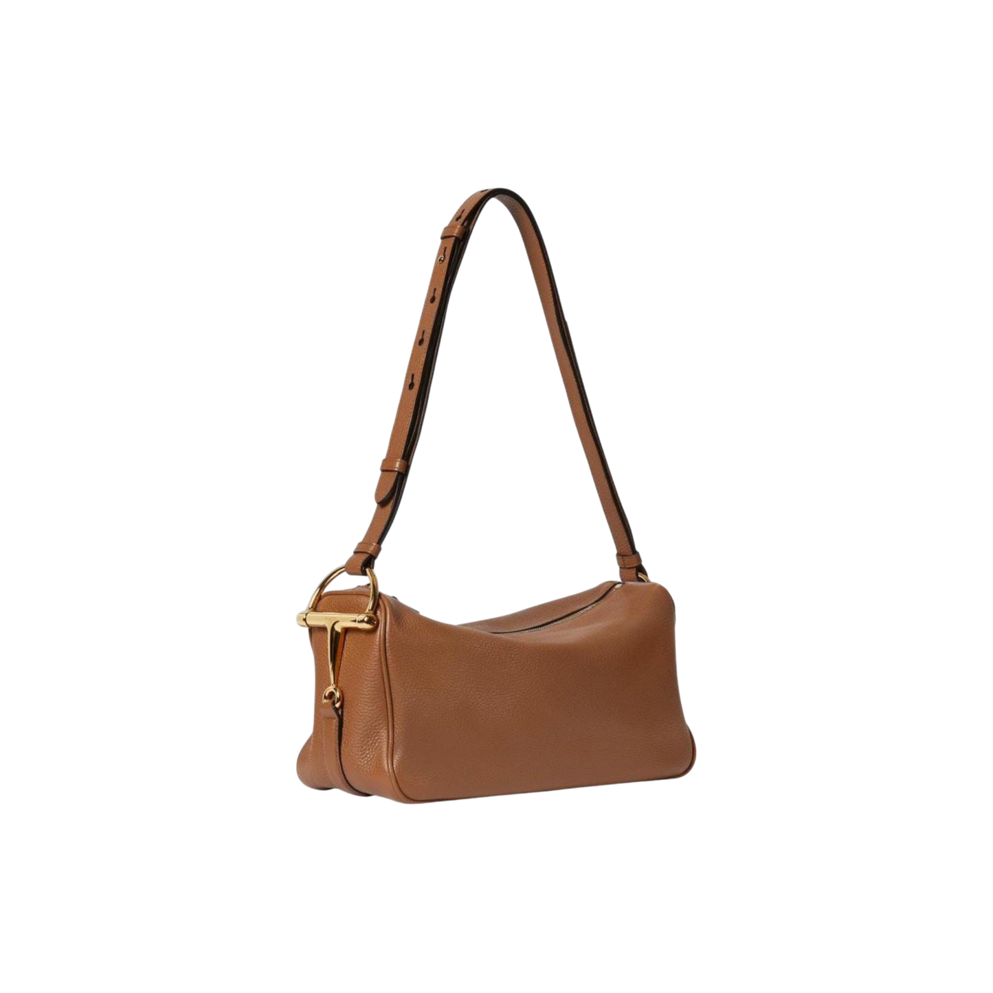 Gucci Half Horsebit medium shoulder bag in brown leather