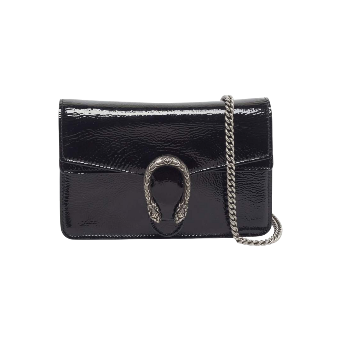 Gucci Dionysus Mini Black Patent Leather Shoulder Bag