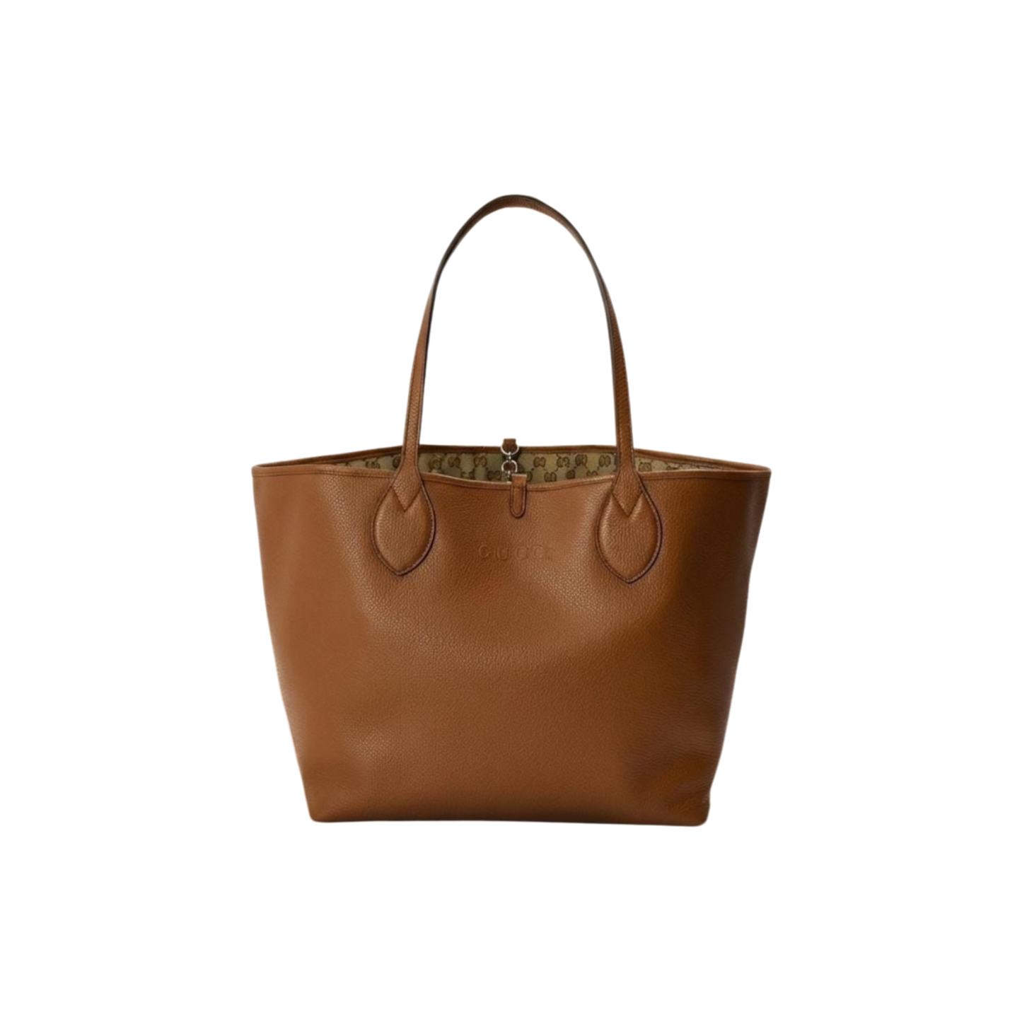 Gucci Large Totissima Leather Tote Bag | Brown