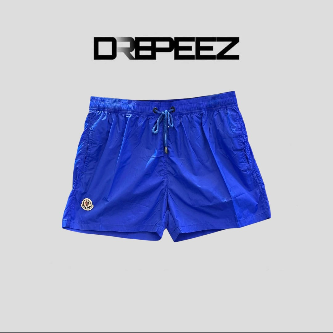 Moncler Nylon Swim Shorts Navy Blue