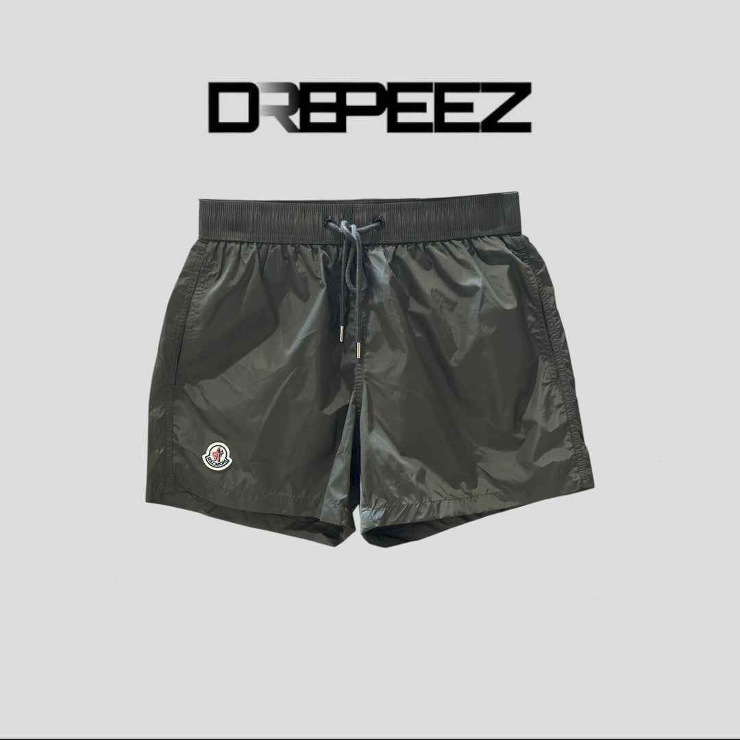 MONCLER Straight-Leg Mid-Length Logo-Appliquéd Swim Shorts