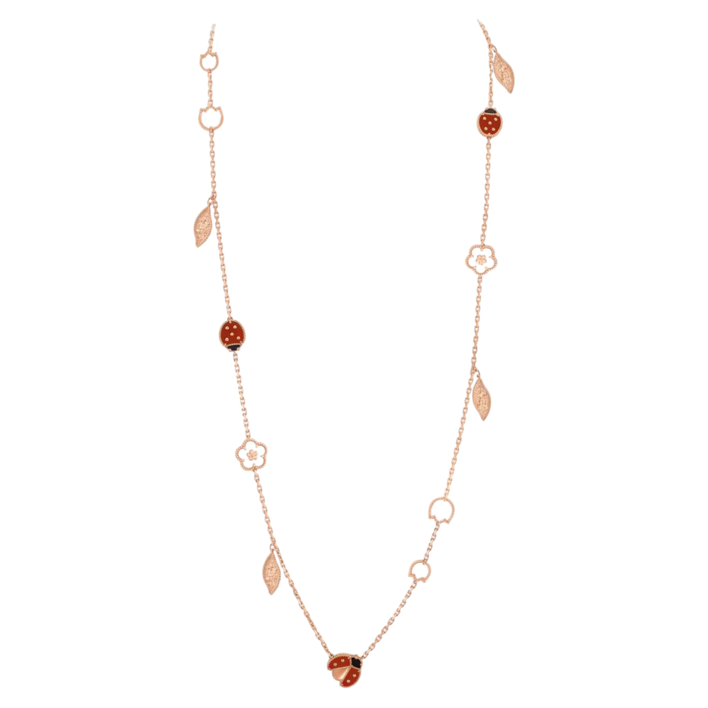 VCA Lucky Spring Long Necklace 15 motifs