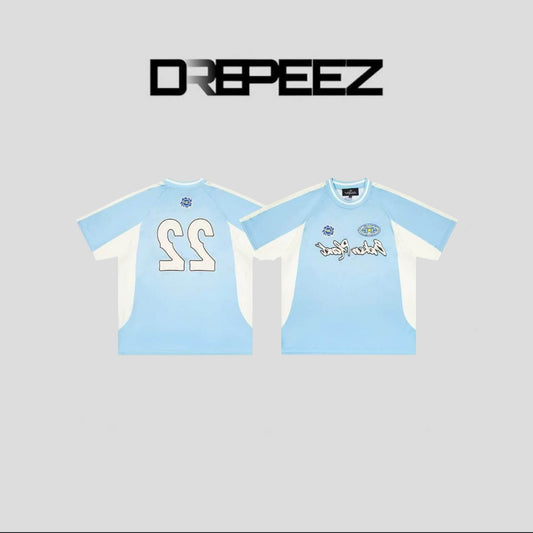 Broken Planet Football Jersey Light Blue