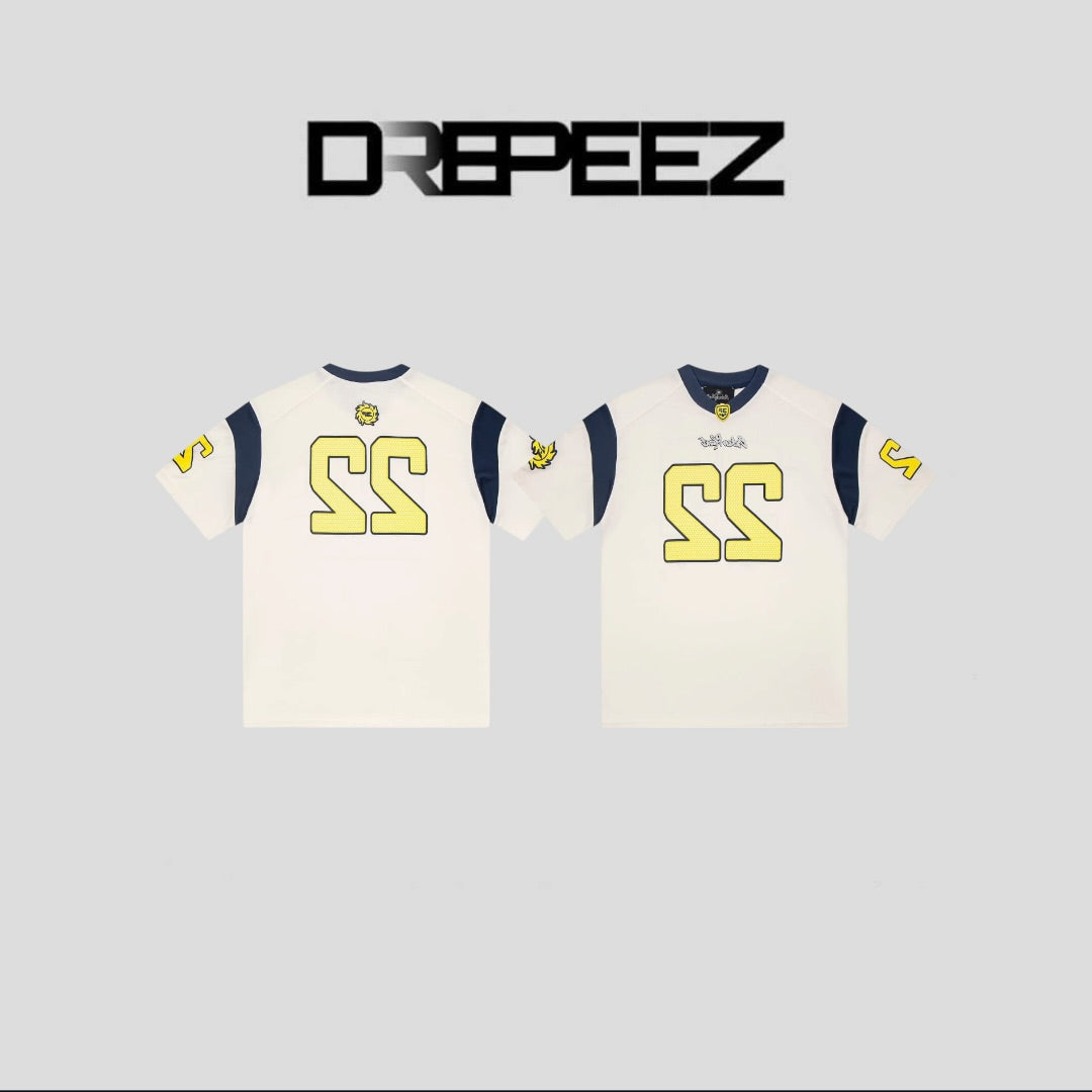Broken Planet Yellow 22 Football Jersey T-Shirt