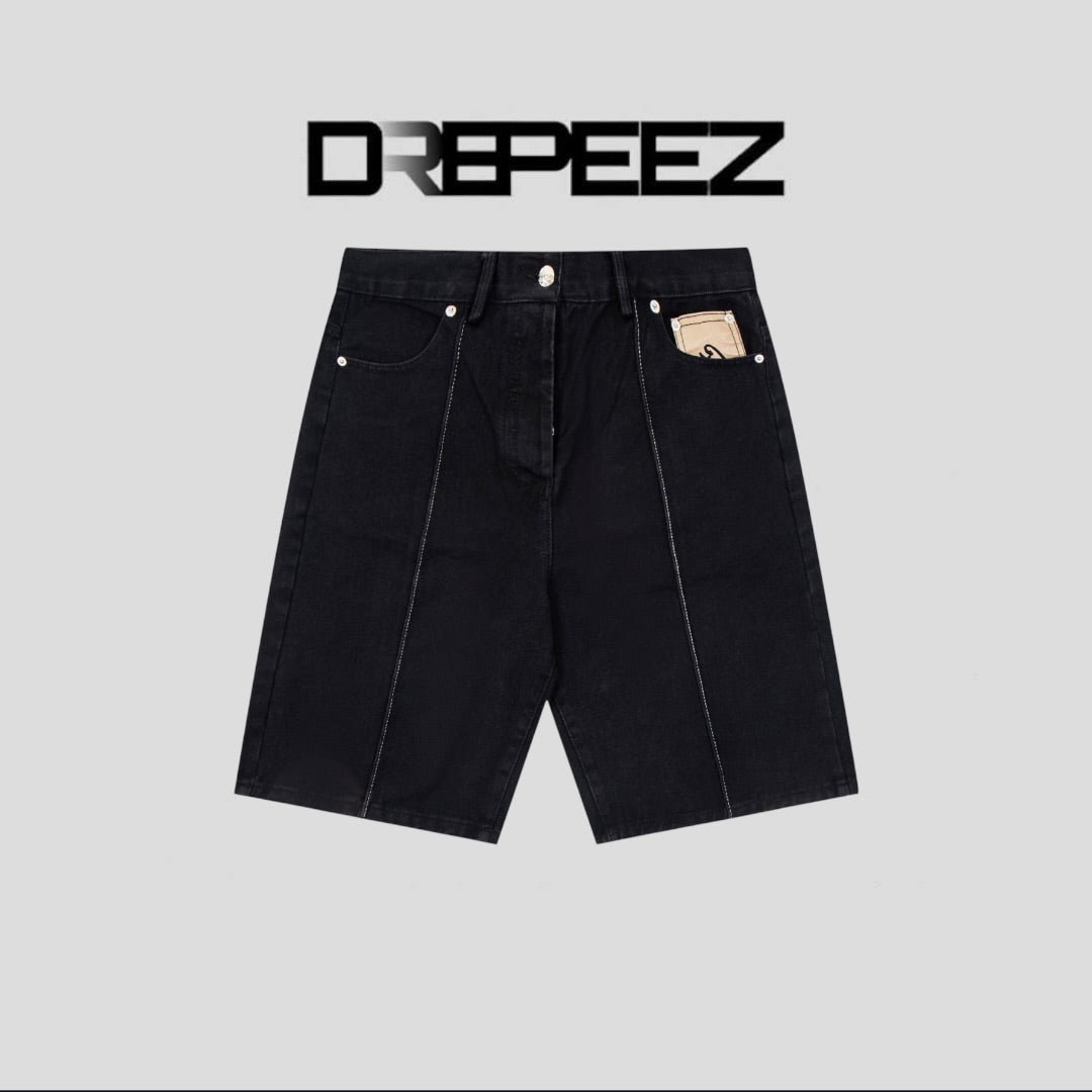 Corteiz C-Star Denim Shorts 'Black'