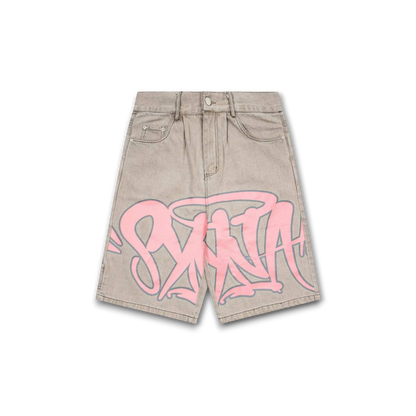 Syna World Syna Logo Denim Shorts