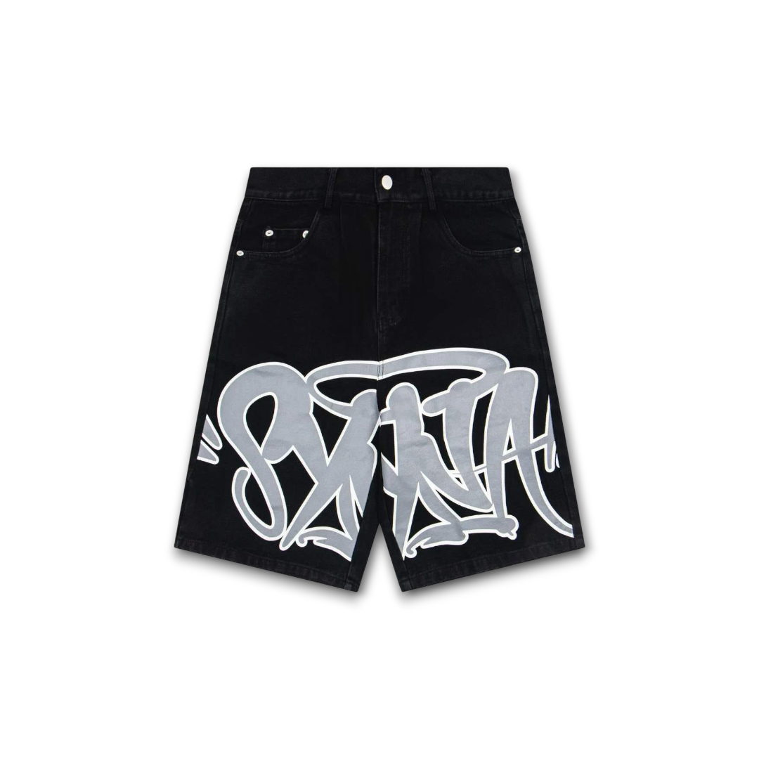 Syna World Syna Logo Denim Shorts