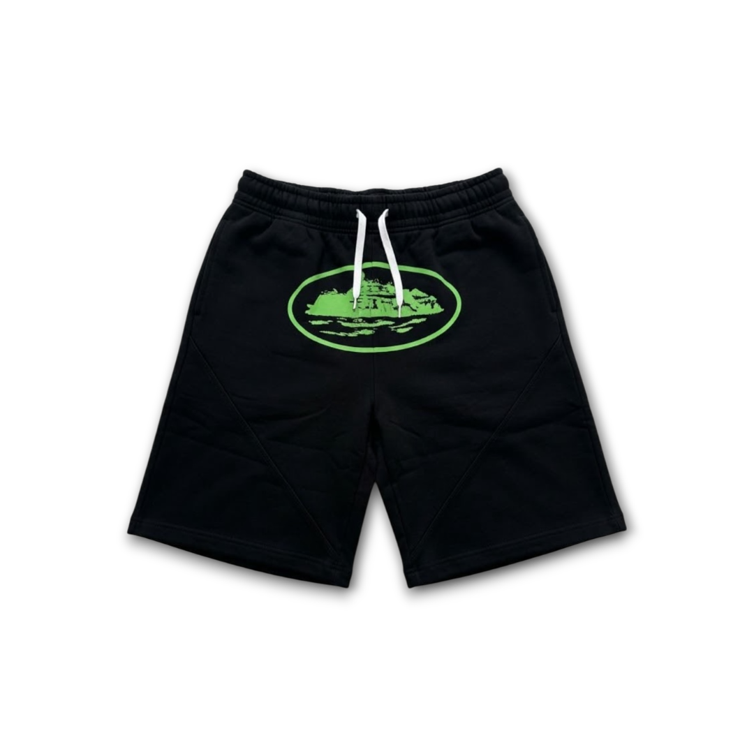 Corteiz OG Alcatraz Shorts Black