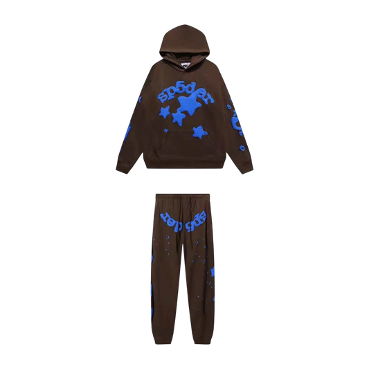 Sp5der set brown blue