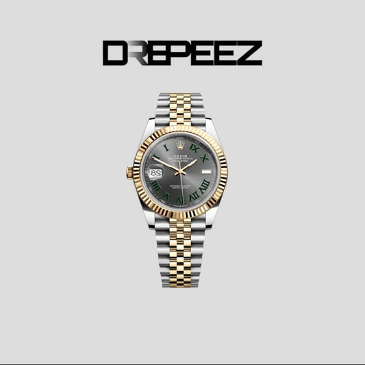 Datejust Steel & Yellow Gold Wimbledon Dial