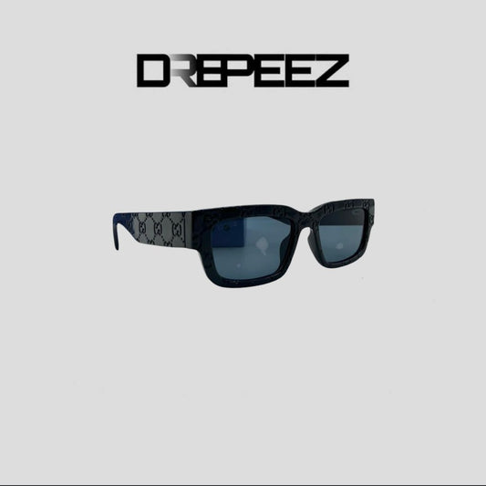 GUCCI Faceted Specs Rectangle Sunglasses