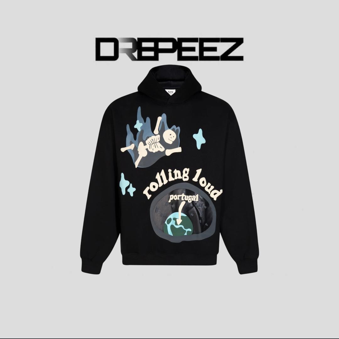 BROKEN PLANET logo-print Hoodie