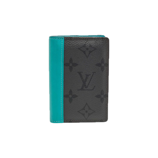 Louis Vuitton Turquoise Leather and Monogram Eclipse