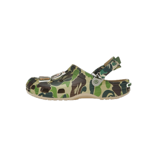 bathing ape crocs green