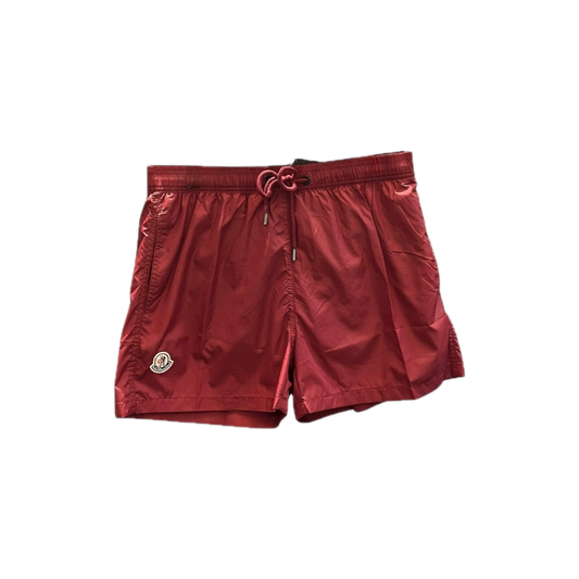 Moncler Nylon Swim Shorts Burgundy