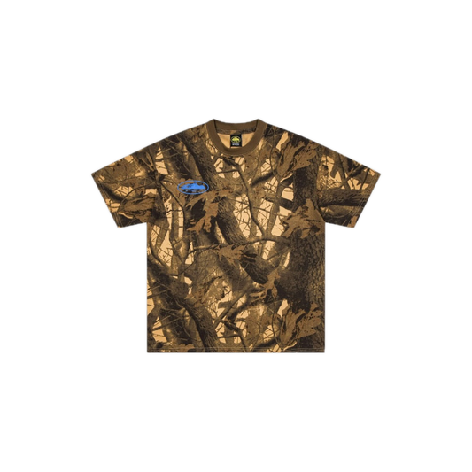 Corteiz Island Puff Print Tee Forest Camo