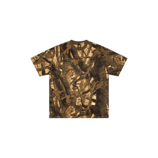 Corteiz Island Puff Print Tee Forest Camo