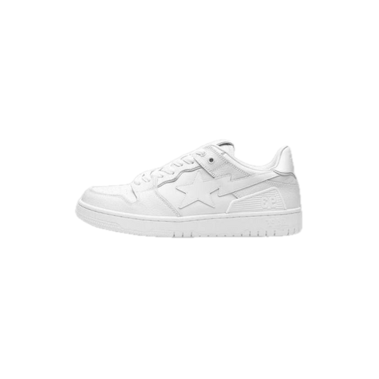 Bape SK8 Sta Triple White Patent Leather