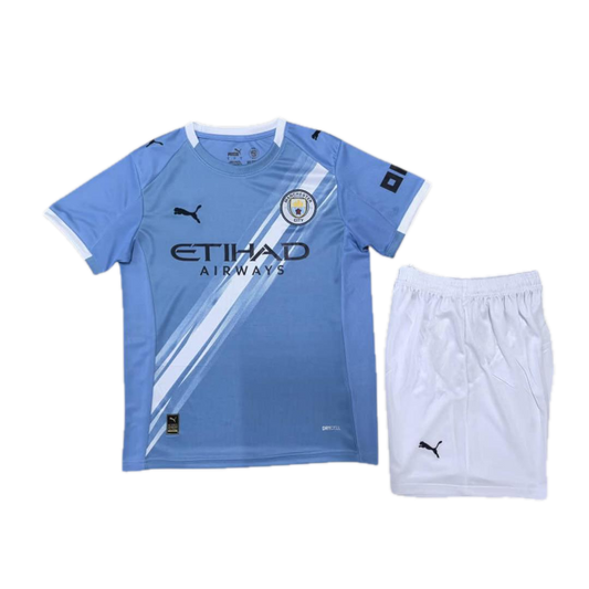 Puma Men's MCFC Home Jersey Replica Team Light Blue Set